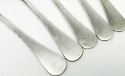 Vintage Messing Löffel von Brothers Henneberg, 1930er, 5er Set