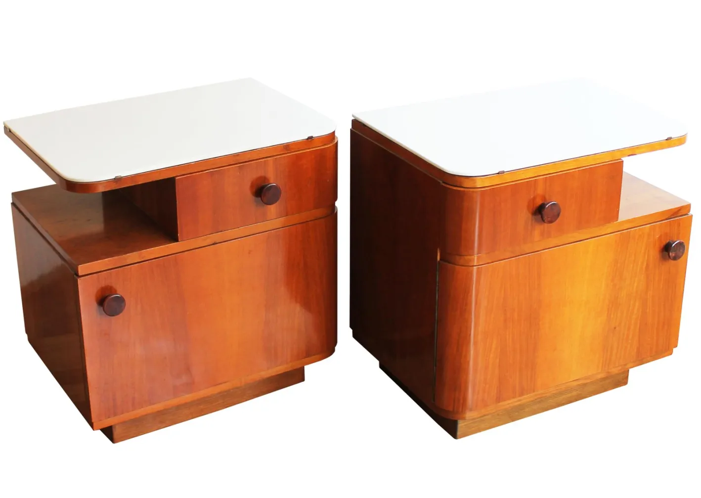 Vintage Nachttische, 1950er, 2er Set