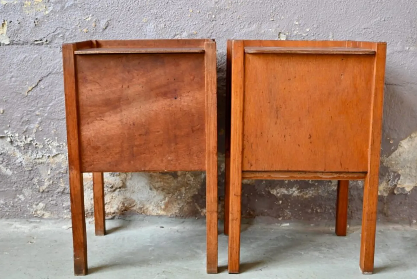 Vintage Nachttische, 1950er, 2er Set