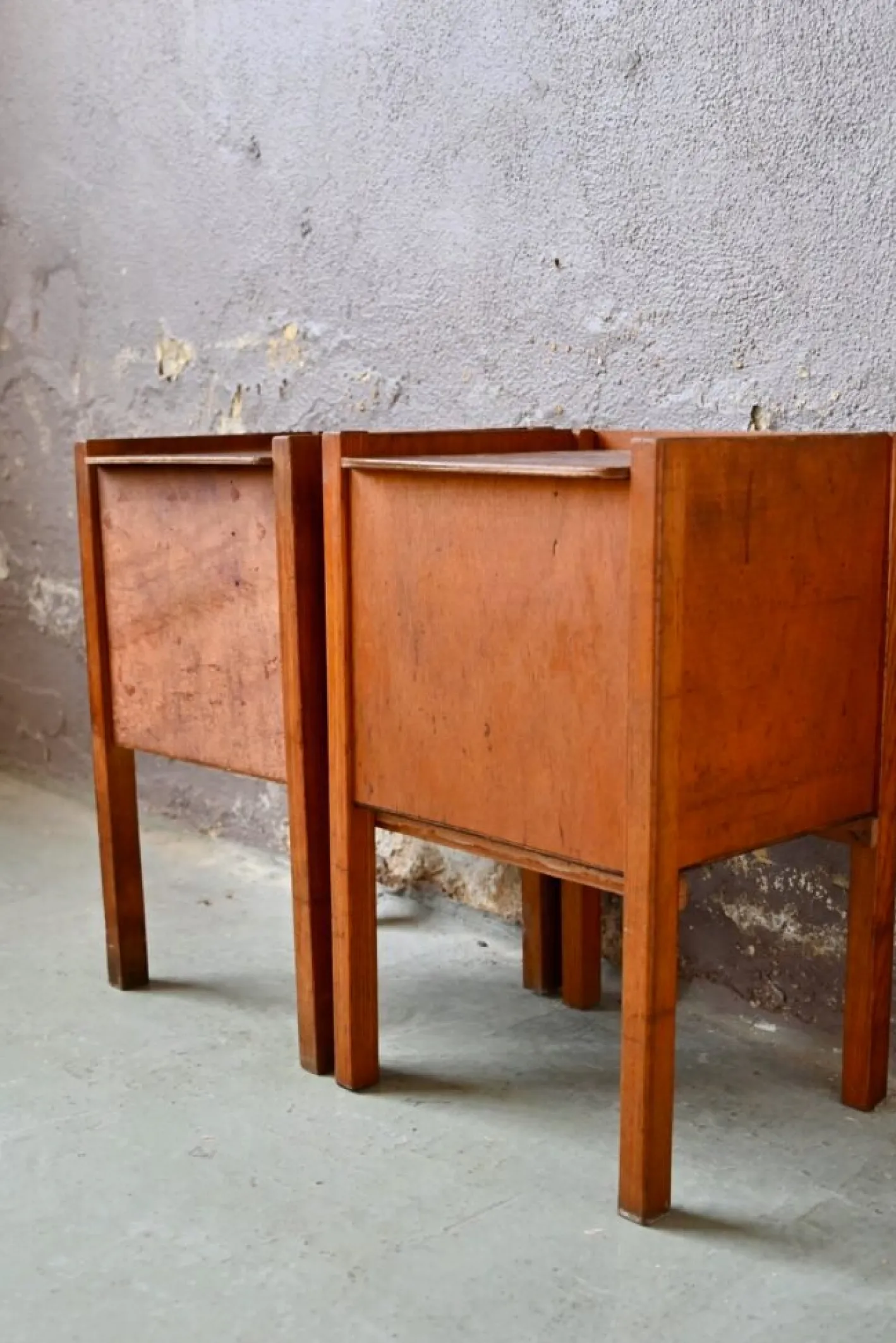 Vintage Nachttische, 1950er, 2er Set