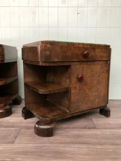 Vintage Nachttische, 1930er, 2er Set