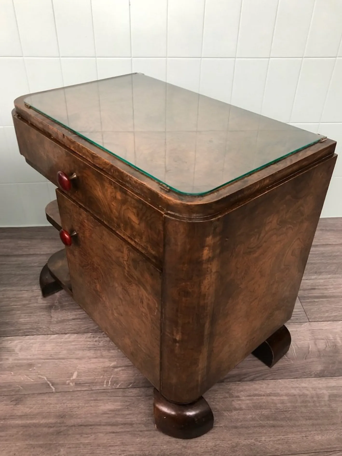 Vintage Nachttische, 1930er, 2er Set