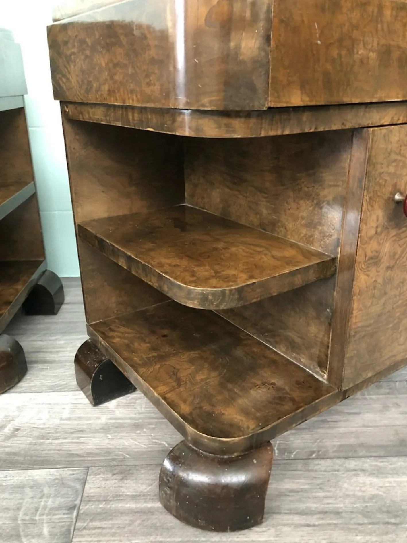 Vintage Nachttische, 1930er, 2er Set