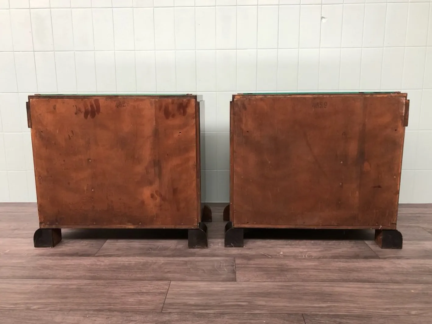 Vintage Nachttische, 1930er, 2er Set