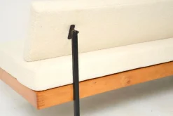Vintage Schlafsofa aus Stahl & Birke, 1950er