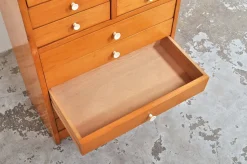 Vintage Schulkommode aus Buche, 1950er