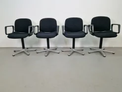 Vintage Space Age 232 Bürostühle von Wilhelm Ritz für Wilkhahn, 1970er, 4er Set