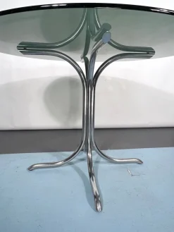 Vintage Space Age Esstisch und Stühle im Stil von Gastone Rinaldi, 1960er, 5er Set