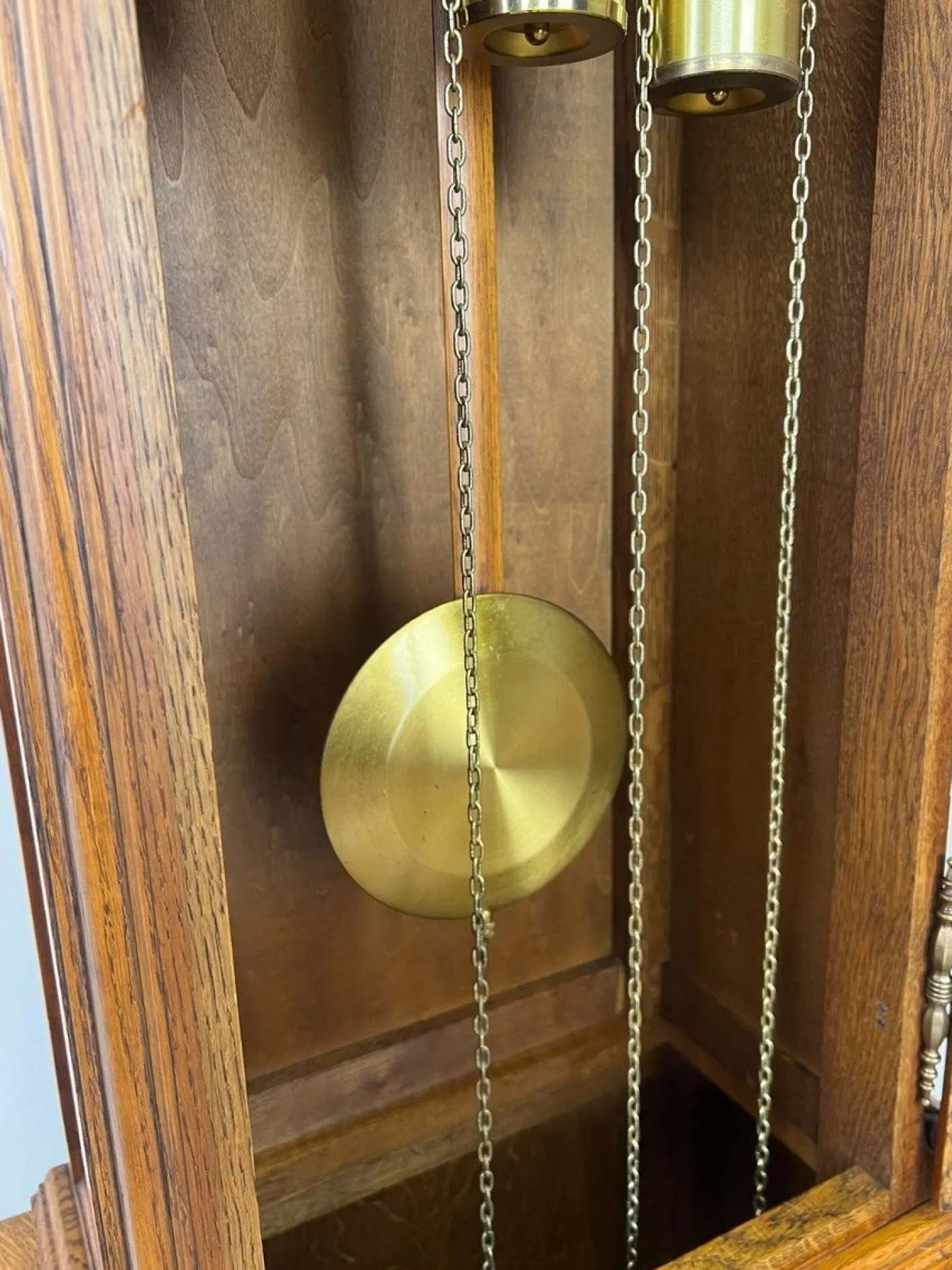 Vintage Standuhr aus Eiche