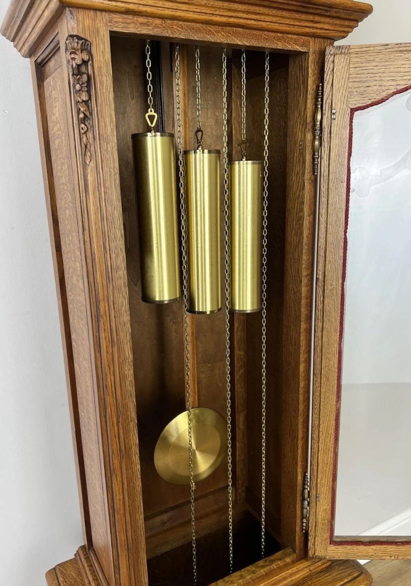 Vintage Standuhr aus Eiche