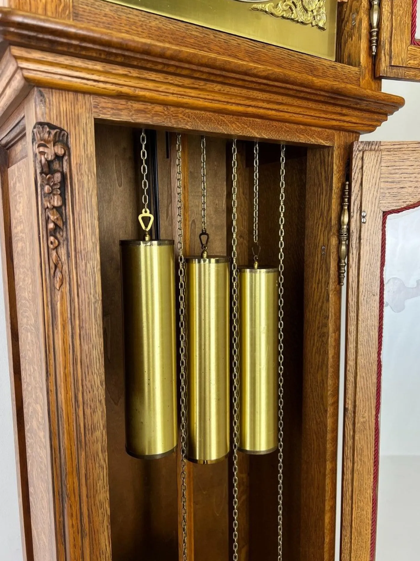 Vintage Standuhr aus Eiche