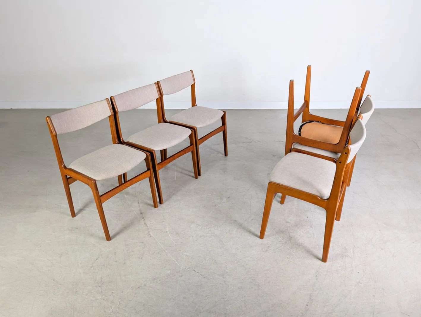 Vintage Stühle aus Teak von Erik Buch, 6er Set