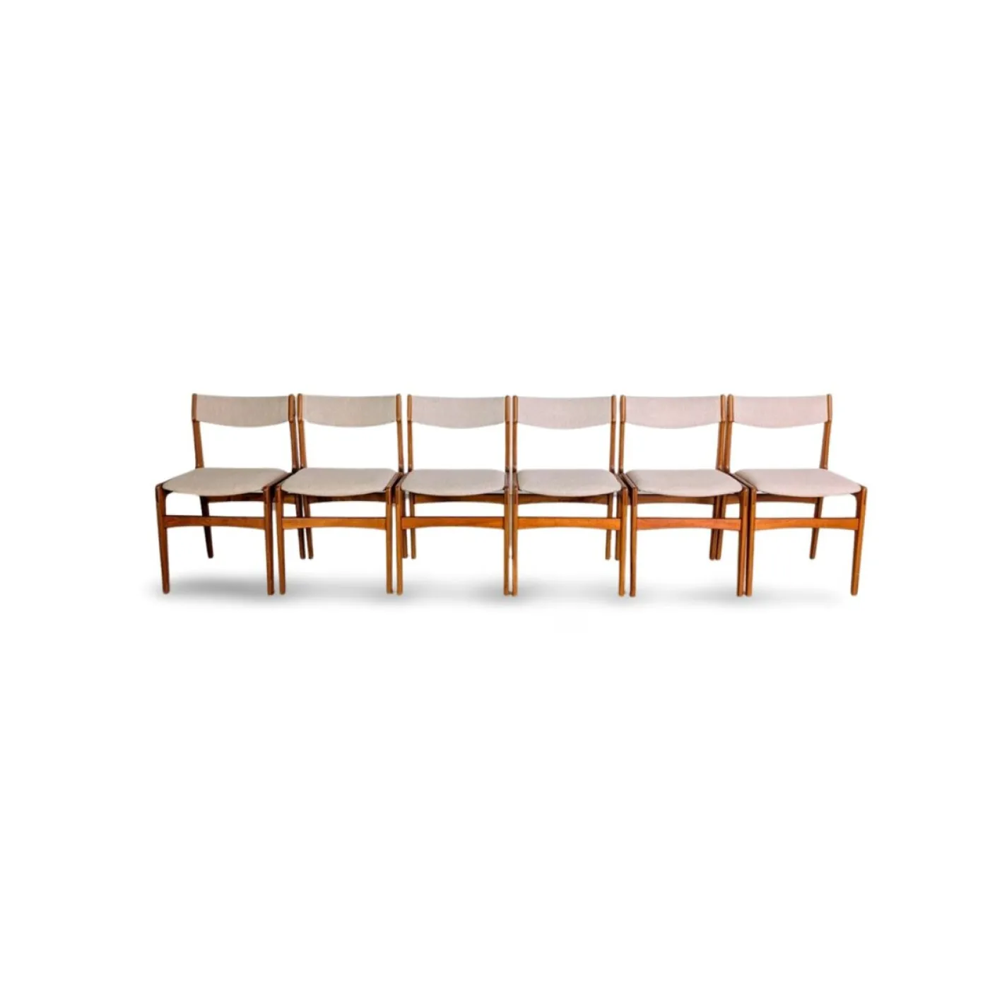 Vintage Stühle aus Teak von Erik Buch, 6er Set