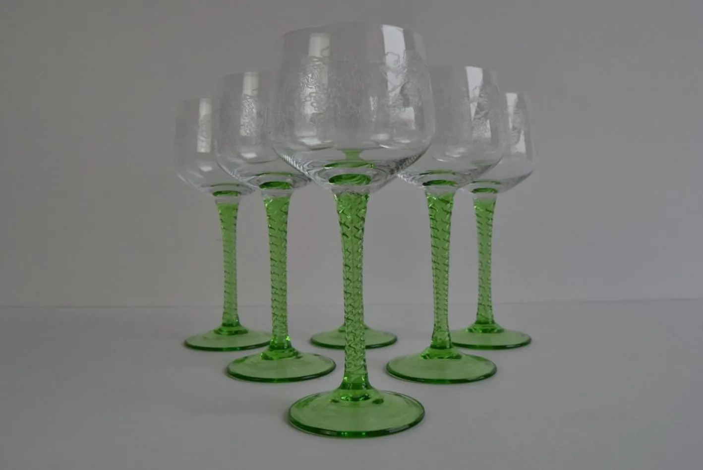 Vintage Stielgläser, 1960er, 6er Set