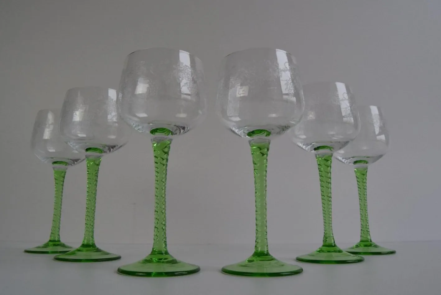 Vintage Stielgläser, 1960er, 6er Set
