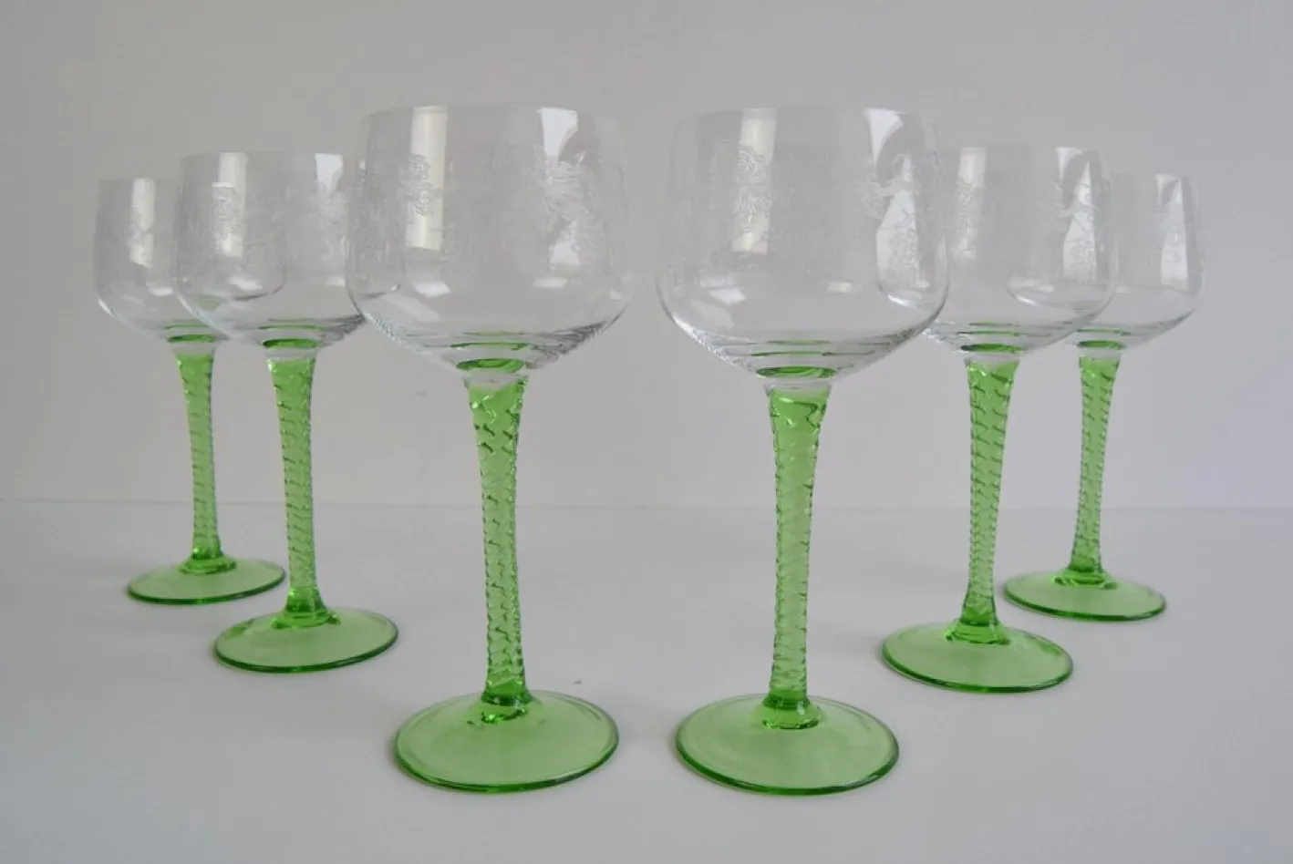 Vintage Stielgläser, 1960er, 6er Set