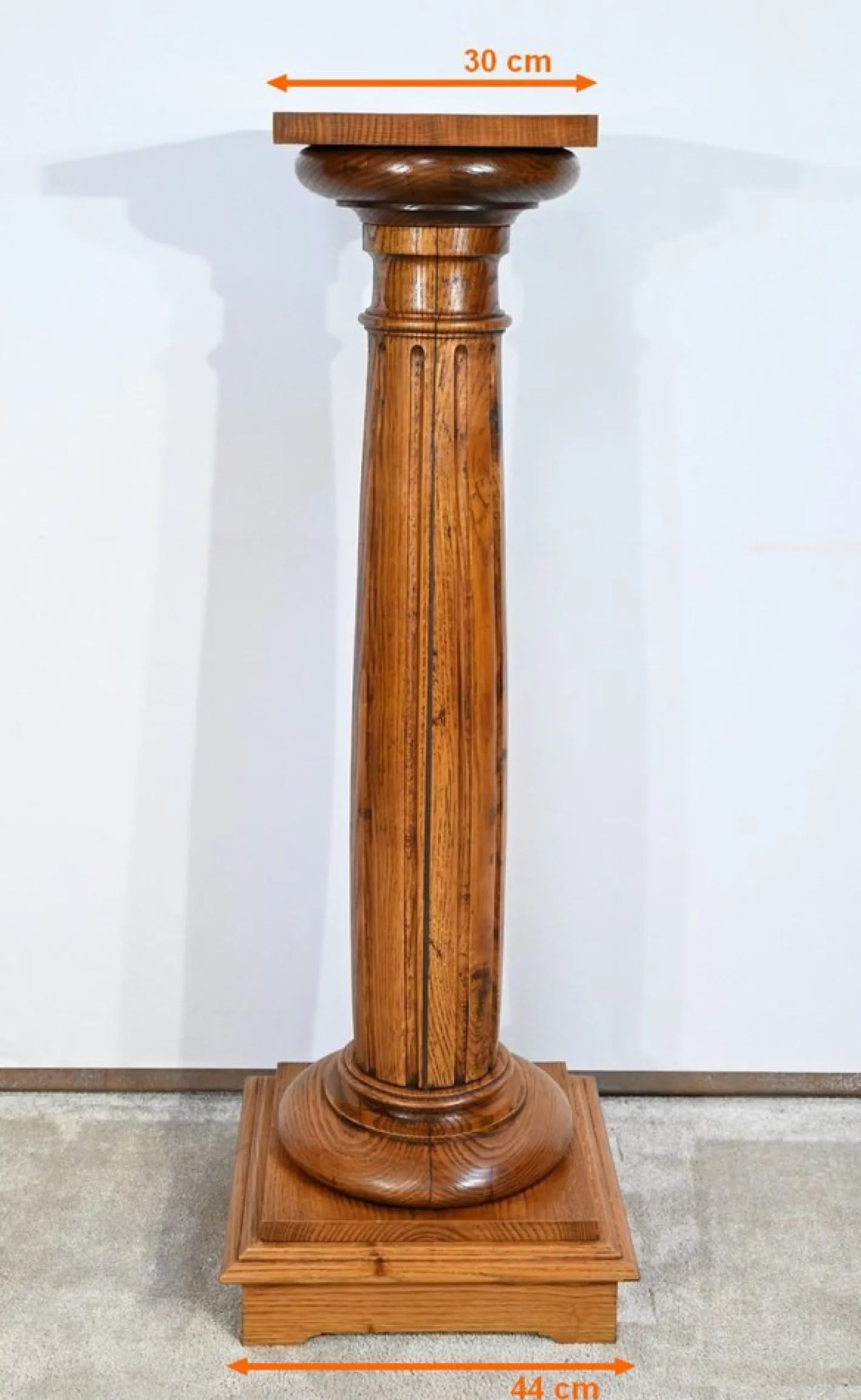 Vintage Säule aus Eiche, 1900