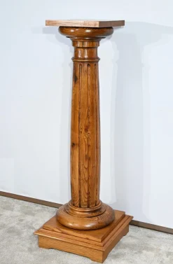Vintage Säule aus Eiche, 1900