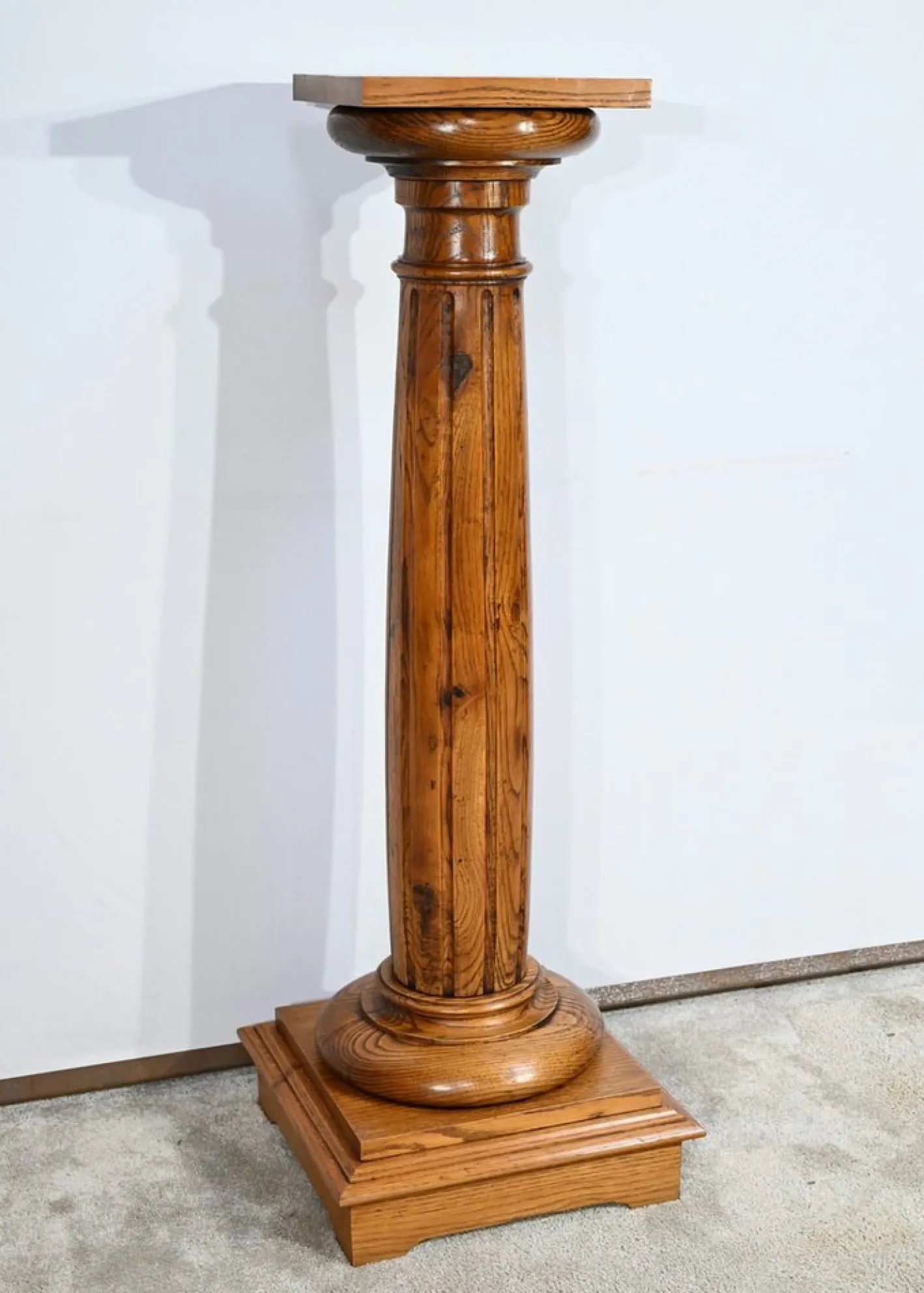 Vintage Säule aus Eiche, 1900
