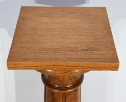 Vintage Säule aus Eiche, 1900