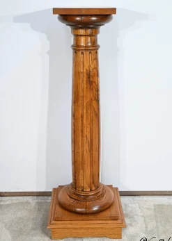 Vintage Säule aus Eiche, 1900