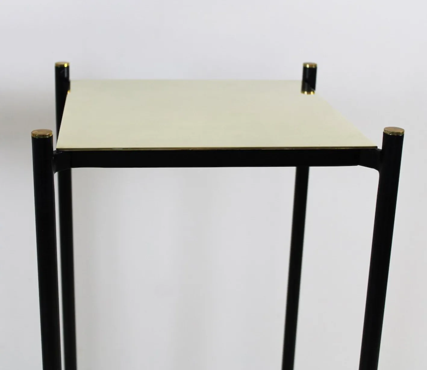 Vintage Säule aus Messing & Metall, 1970er