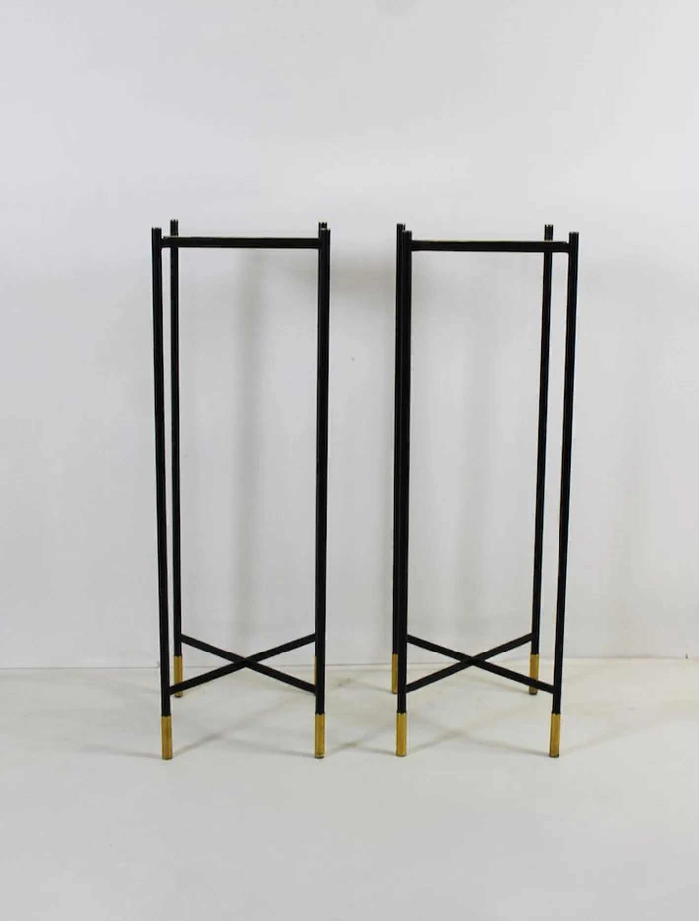 Vintage Säule aus Messing & Metall, 1970er