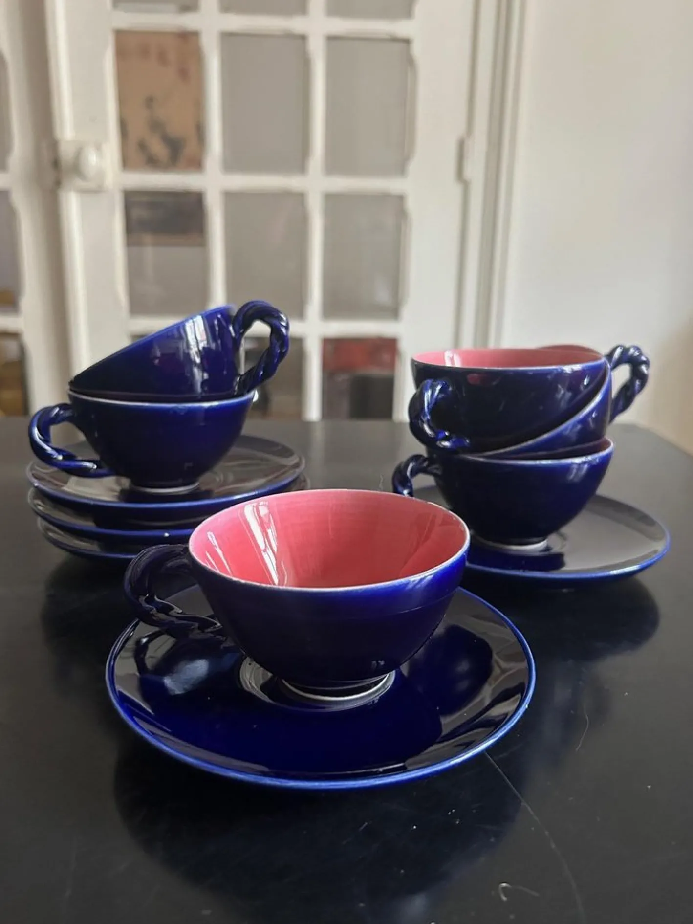 Vintage Teeservice Set, 1950er, 14 Set