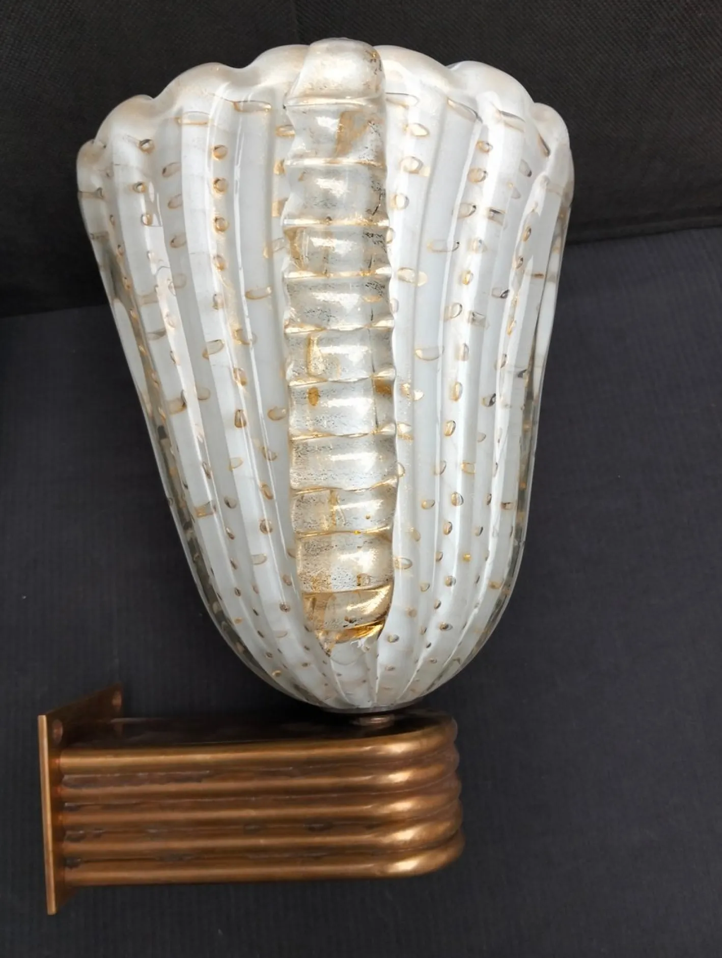 Vintage Wandlampen aus Murano Glas, 1980er, 2er Set