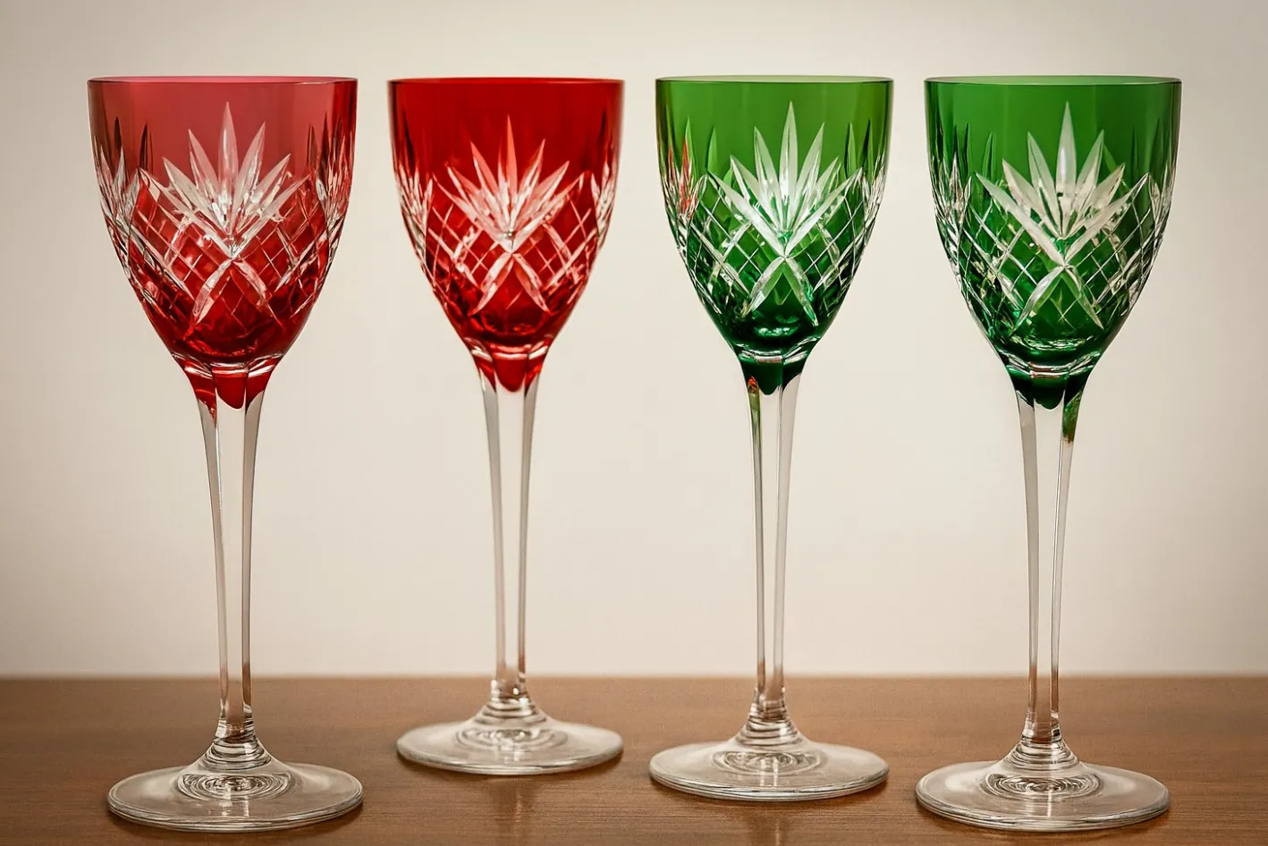 Vintage Weingläser, 1950er, 4er Set