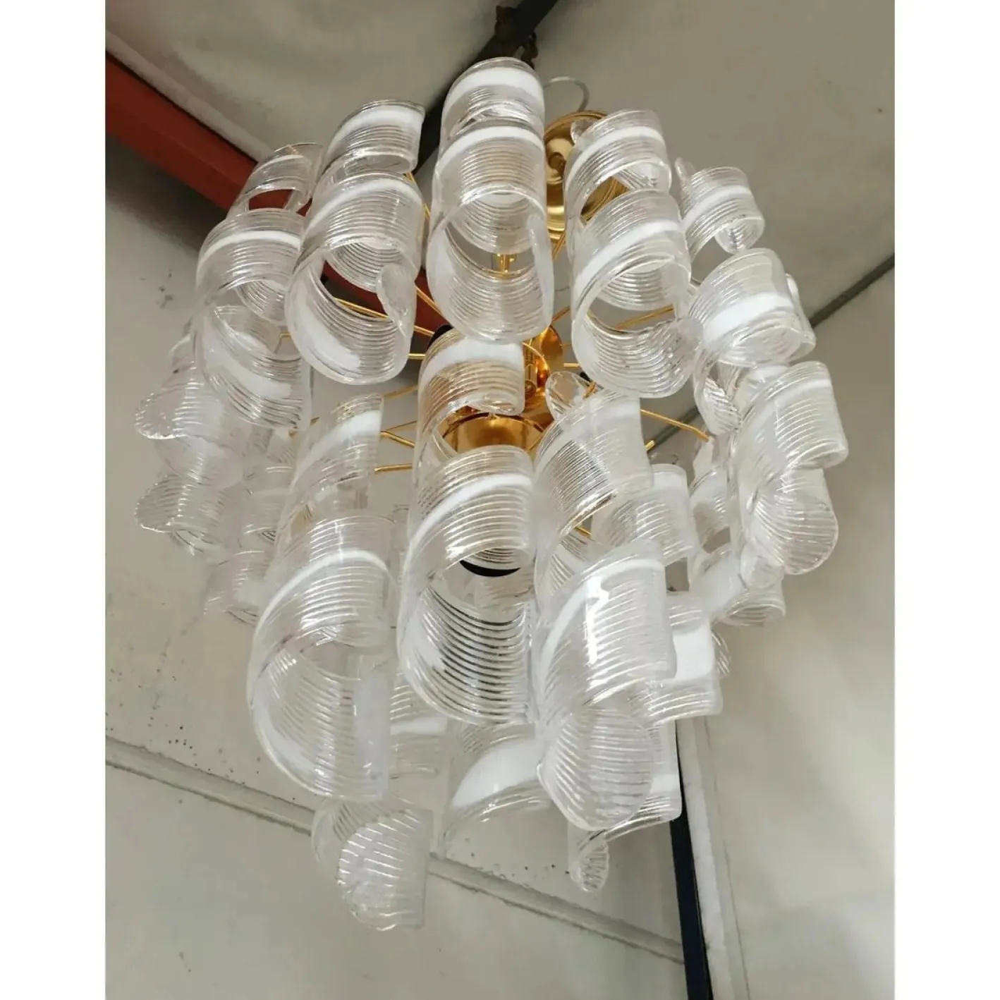 Virgola Kronleuchter aus Muranoglas von Simoeng