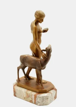 Waldidyll Bronze von Rudolf Kaesbach, 1915