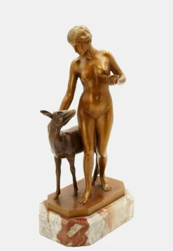 Waldidyll Bronze von Rudolf Kaesbach, 1915