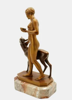 Waldidyll Bronze von Rudolf Kaesbach, 1915