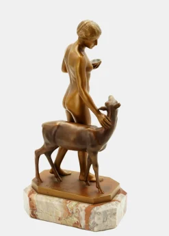 Waldidyll Bronze von Rudolf Kaesbach, 1915