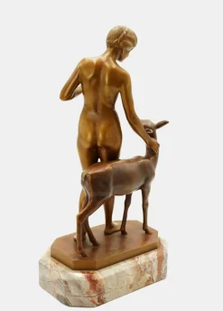 Waldidyll Bronze von Rudolf Kaesbach, 1915