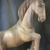Walnuss Holz Soaring Horse Skulptur