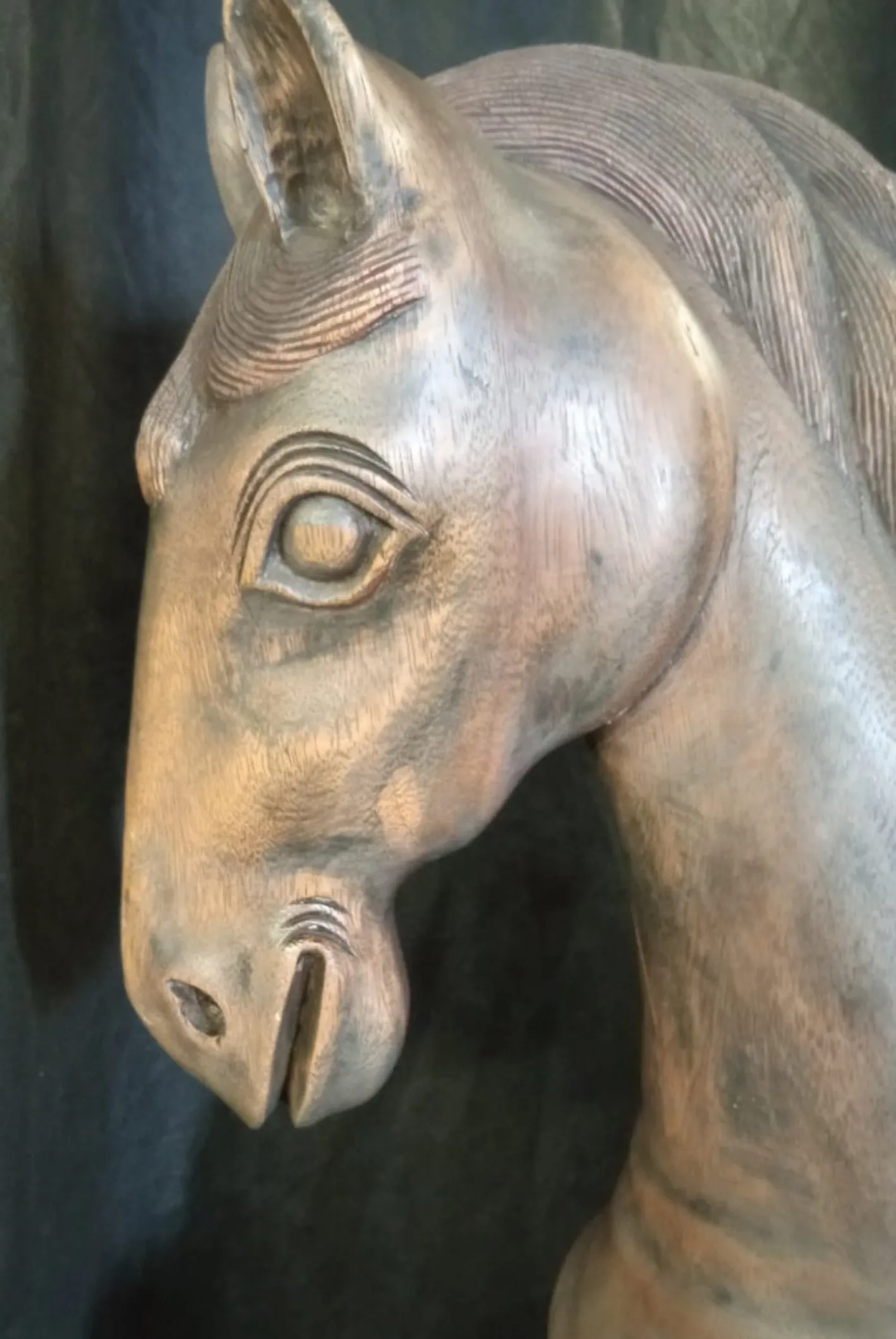 Walnuss Holz Soaring Horse Skulptur