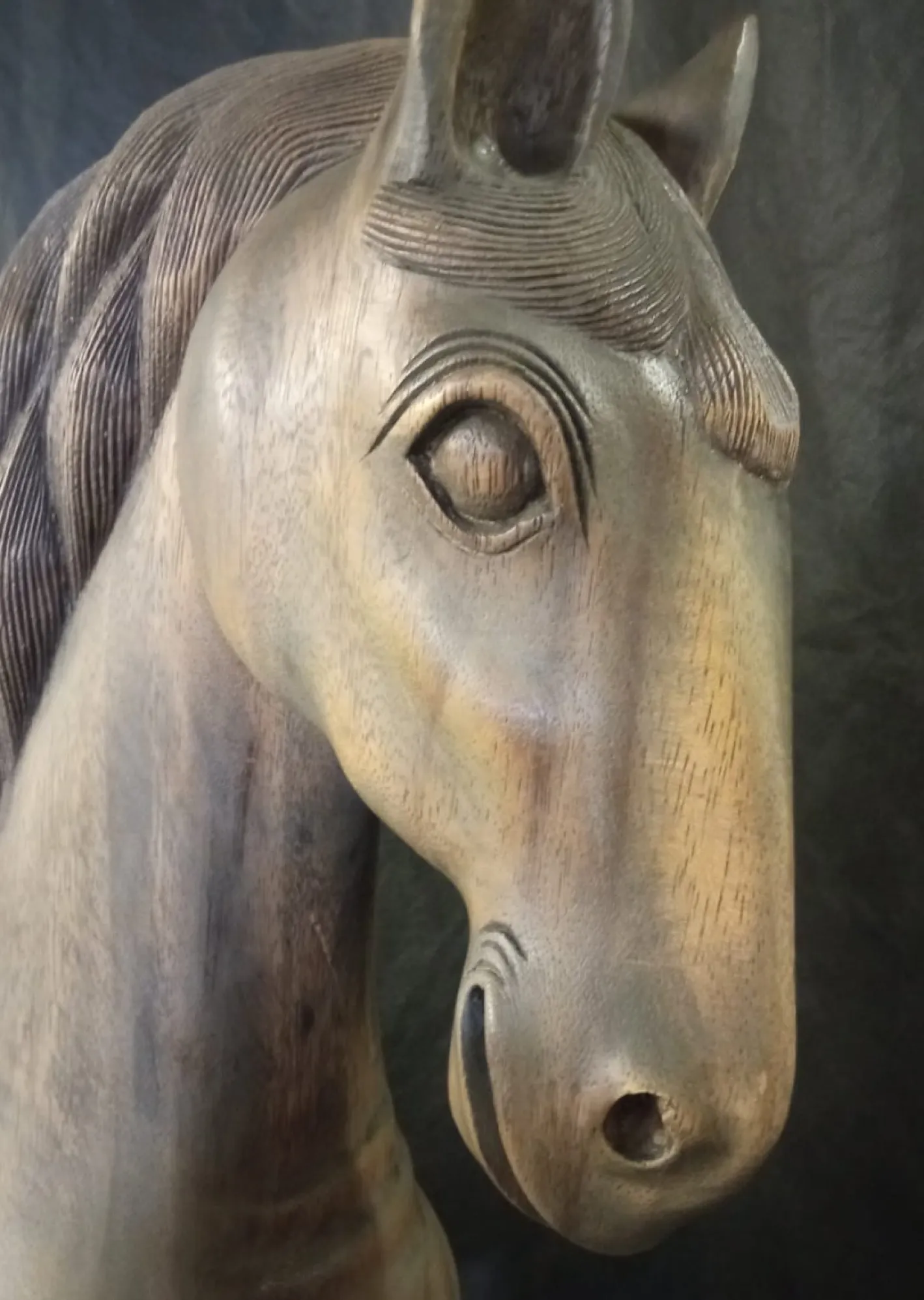 Walnuss Holz Soaring Horse Skulptur