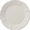 Weiße Dinner a Coste Teller von Este Ceramiche, 6er Set