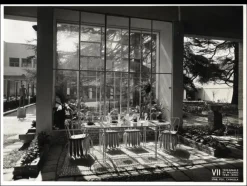 Weiße Gartenstühle aus Eisen, 1940er, 8er Set