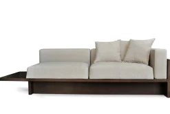 Weißer Beton & Räuchereiche von Chaplin Sofa