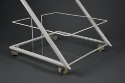 Weißer niederländischer Moderner Servierwagen, 1960er