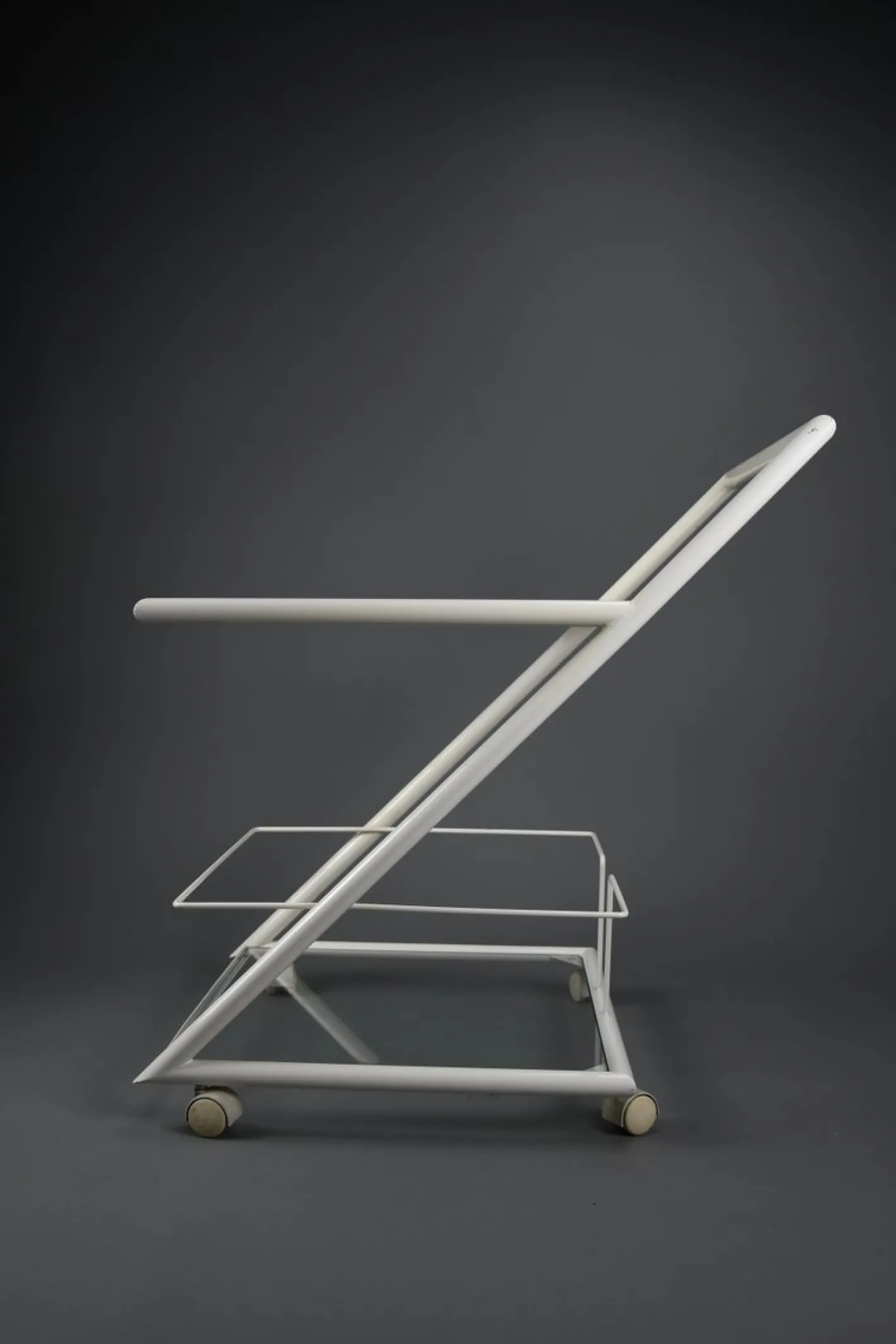 Weißer niederländischer Moderner Servierwagen, 1960er