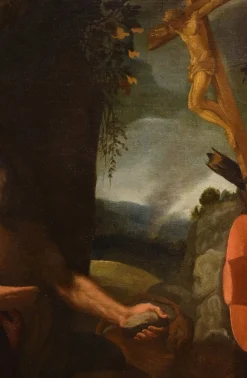 Werkstatt von Alessandro Bonvicino / Il Moretto, Saint Jerome, 1550, Öl auf Leinwand