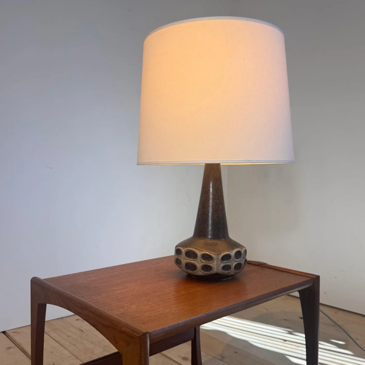 Westdeutsche Tischlampe aus Keramik, 1970er