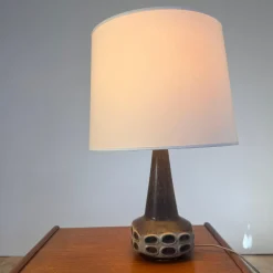Westdeutsche Tischlampe aus Keramik, 1970er
