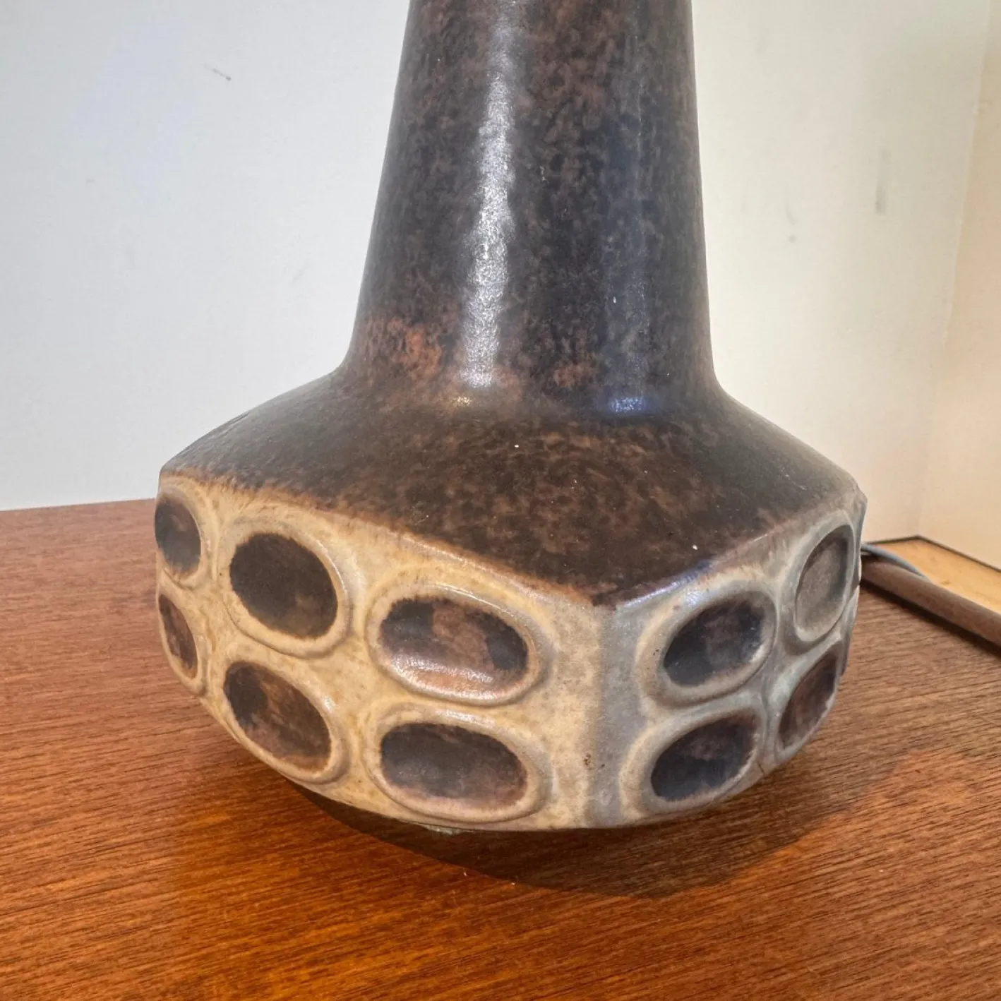Westdeutsche Tischlampe aus Keramik, 1970er