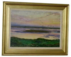 William Gislander, Seabirds Over Ocean, 1917, gerahmt