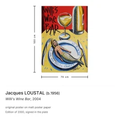 Willis Weinbar Poster von Jacques Loustal, 2004